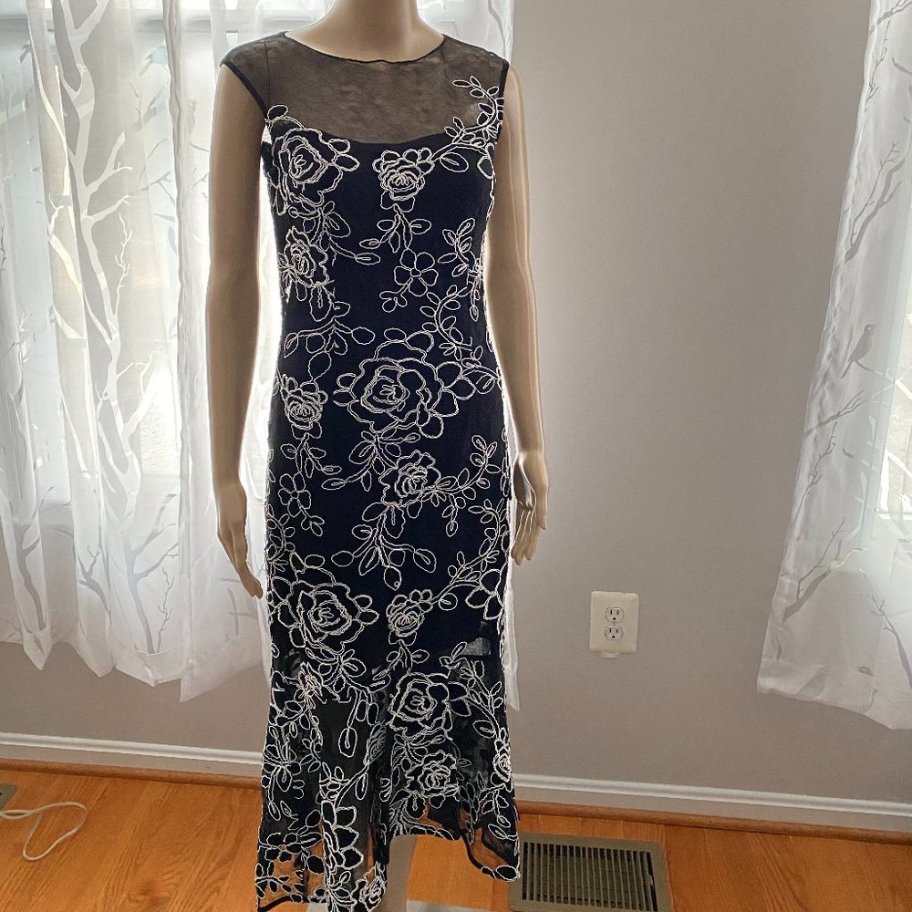 Teri Jon Cocktail Floral Lace Dress Size 2